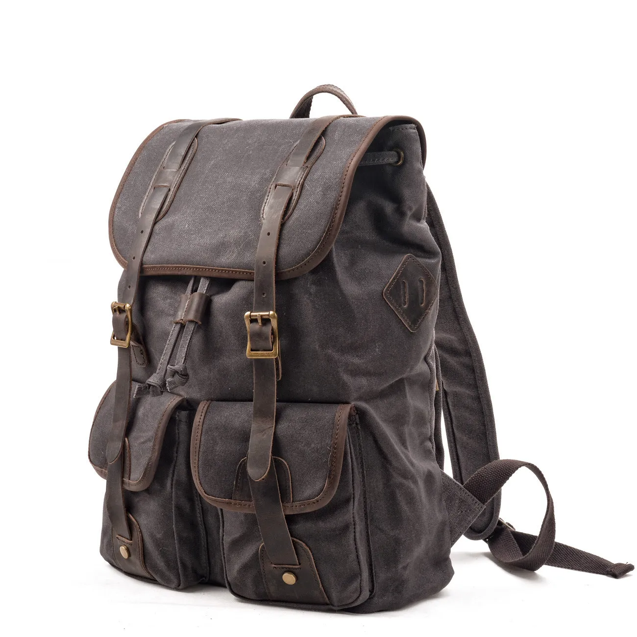 Rucksacks Handmade Waxed Canvas Backpack Travel Backpack