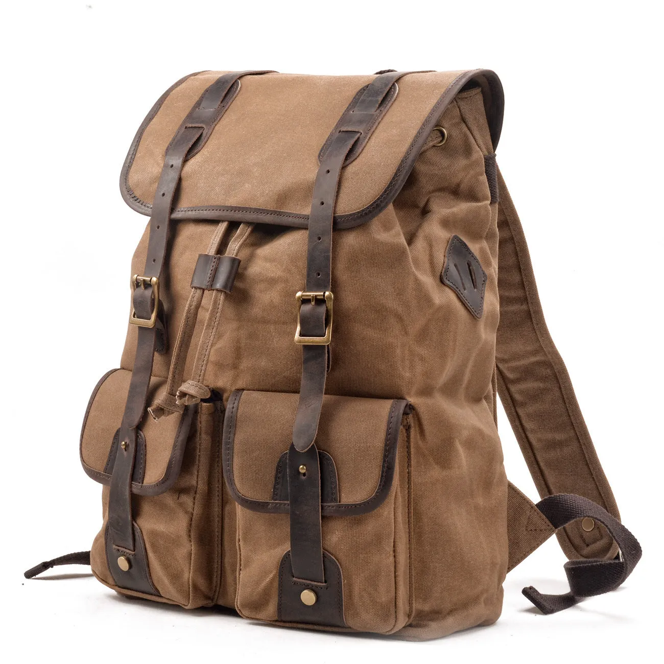 Rucksacks Handmade Waxed Canvas Backpack Travel Backpack