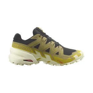 Salomon | Men's Speedcross 6 Running Shoes - Black/Cress Green/Transparent