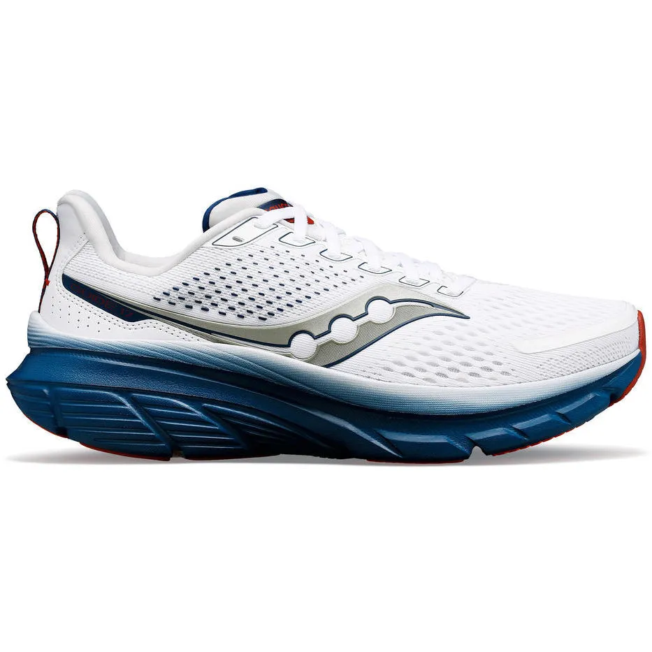 Saucony Men's Guide 17 Running Shoes White / Navy