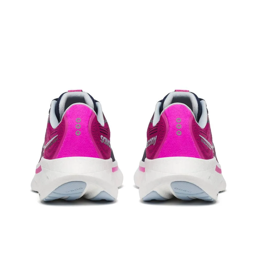 Saucony Ride 18 (Womens) - Navy/Fuchsia