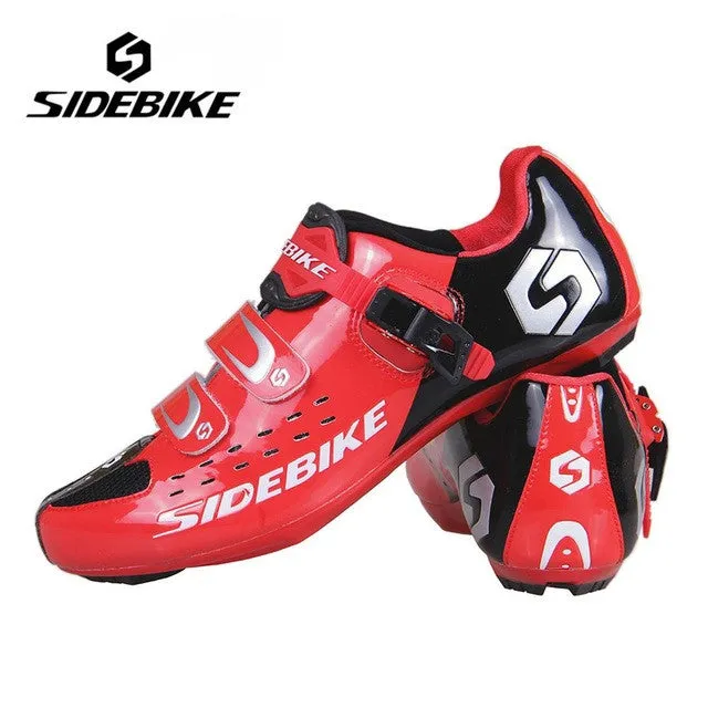 SIDEBIKE Men Athlet Cycling Bike Shoes Road Bike Carbon Bicycle Sport Shoes Sneakers Autolock Sapato Clismo SD-001