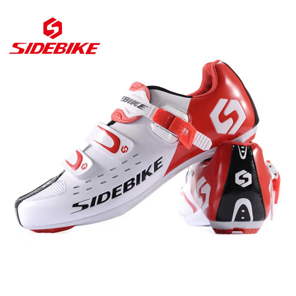 SIDEBIKE Men Athlet Cycling Bike Shoes Road Bike Carbon Bicycle Sport Shoes Sneakers Autolock Sapato Clismo SD-001