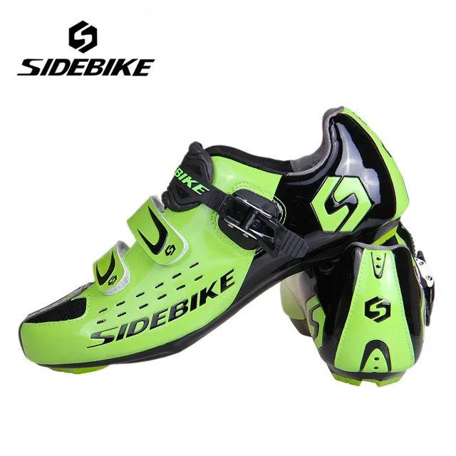 SIDEBIKE Men Athlet Cycling Bike Shoes Road Bike Carbon Bicycle Sport Shoes Sneakers Autolock Sapato Clismo SD-001