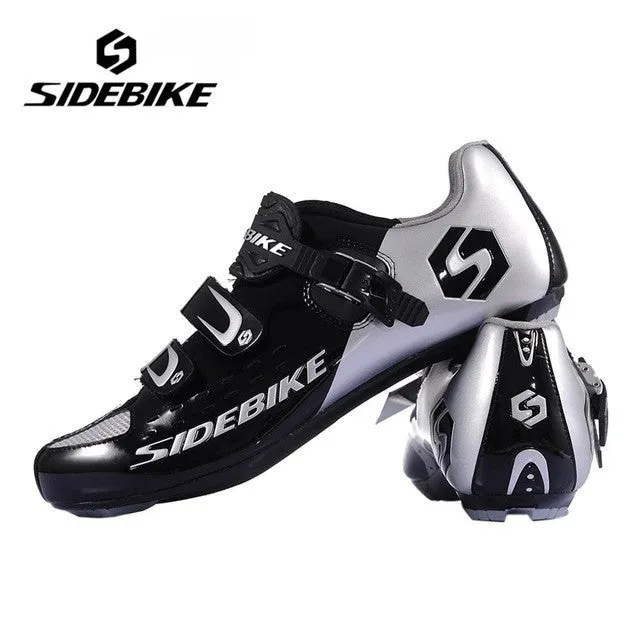 SIDEBIKE Men Athlet Cycling Bike Shoes Road Bike Carbon Bicycle Sport Shoes Sneakers Autolock Sapato Clismo SD-001