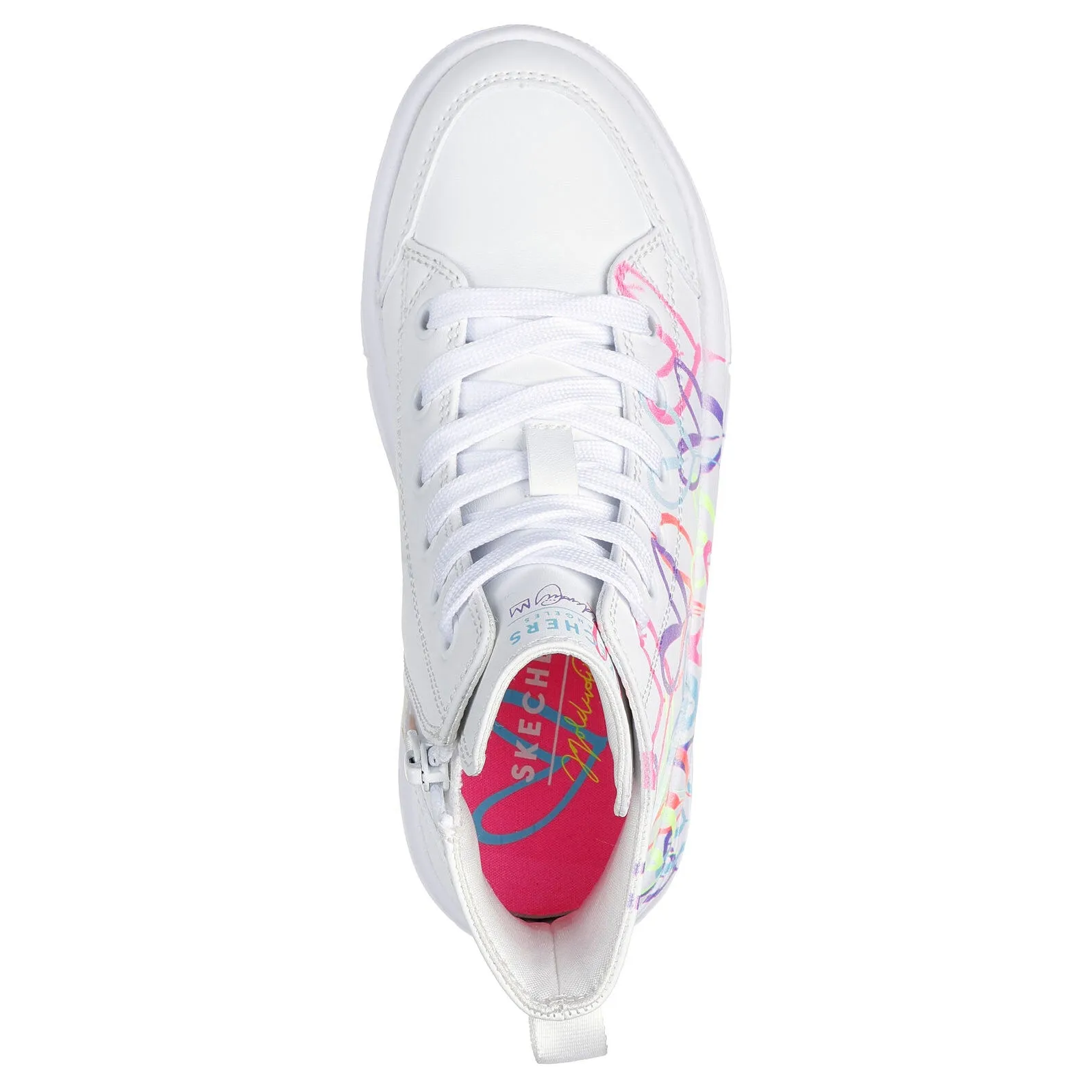 Skechers Girls Hyperlift White