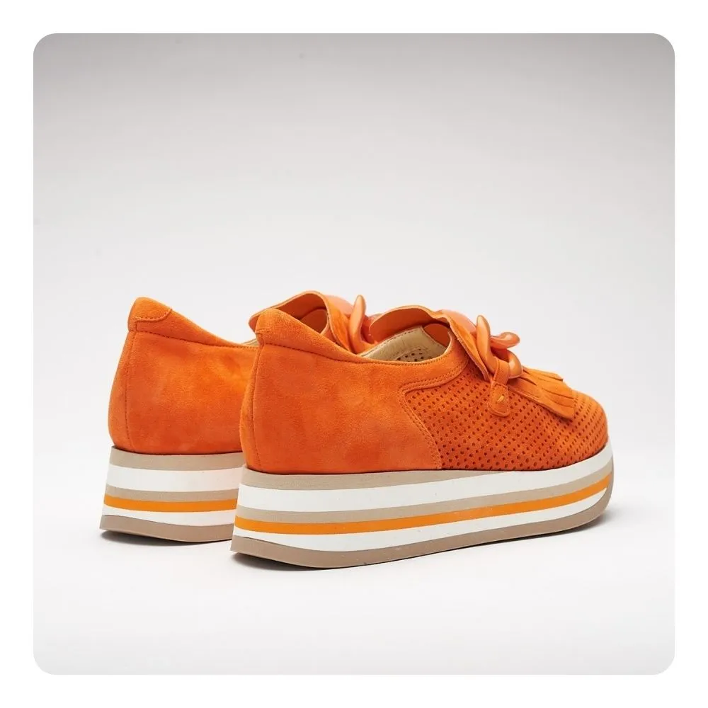 SOFTWAVES CARLY SNEAKER IN MANDARIN ORANGE