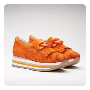 SOFTWAVES CARLY SNEAKER IN MANDARIN ORANGE