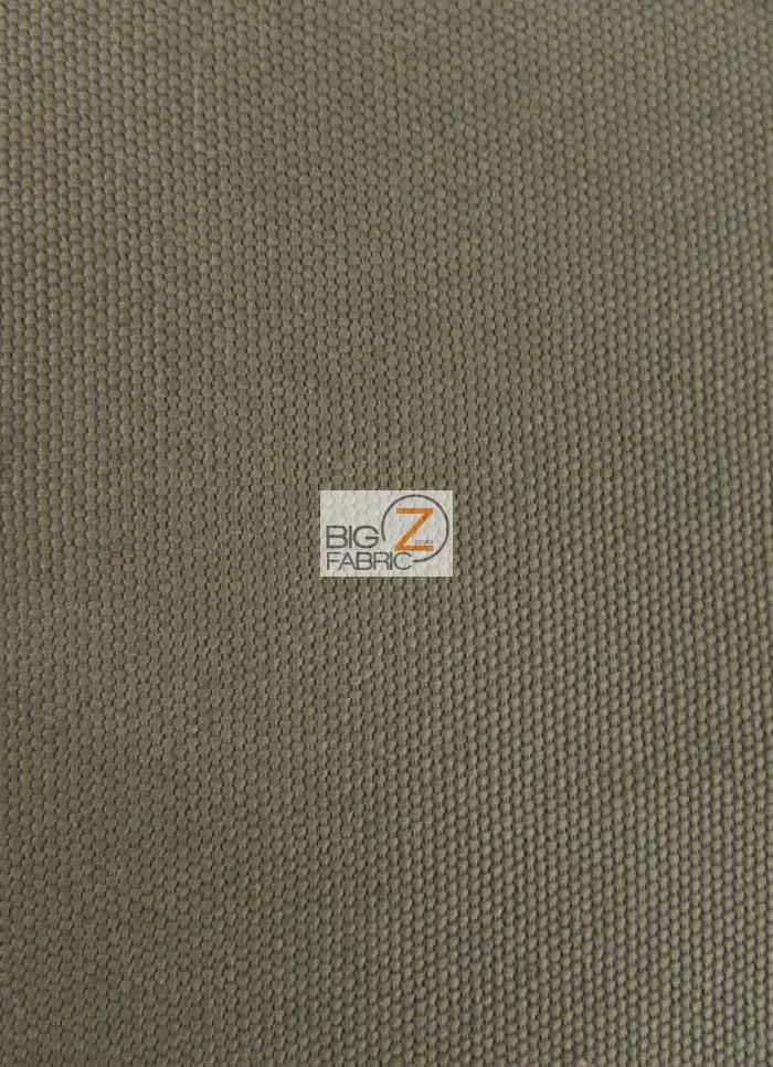 Solid Cotton Duck Canvas Fabric / Moss / Sold By The Yard