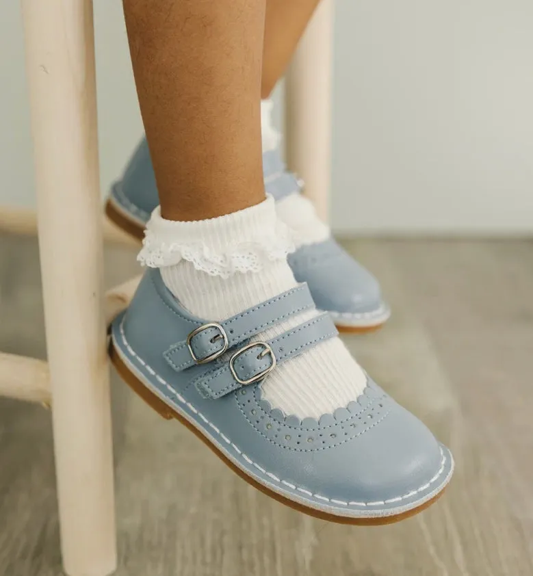 Spring Blue Tatiana Double Strap Mary Janes