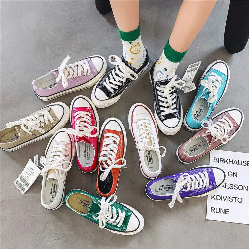 Street Shooting Classic Retro Replica Female Canvas Shoes