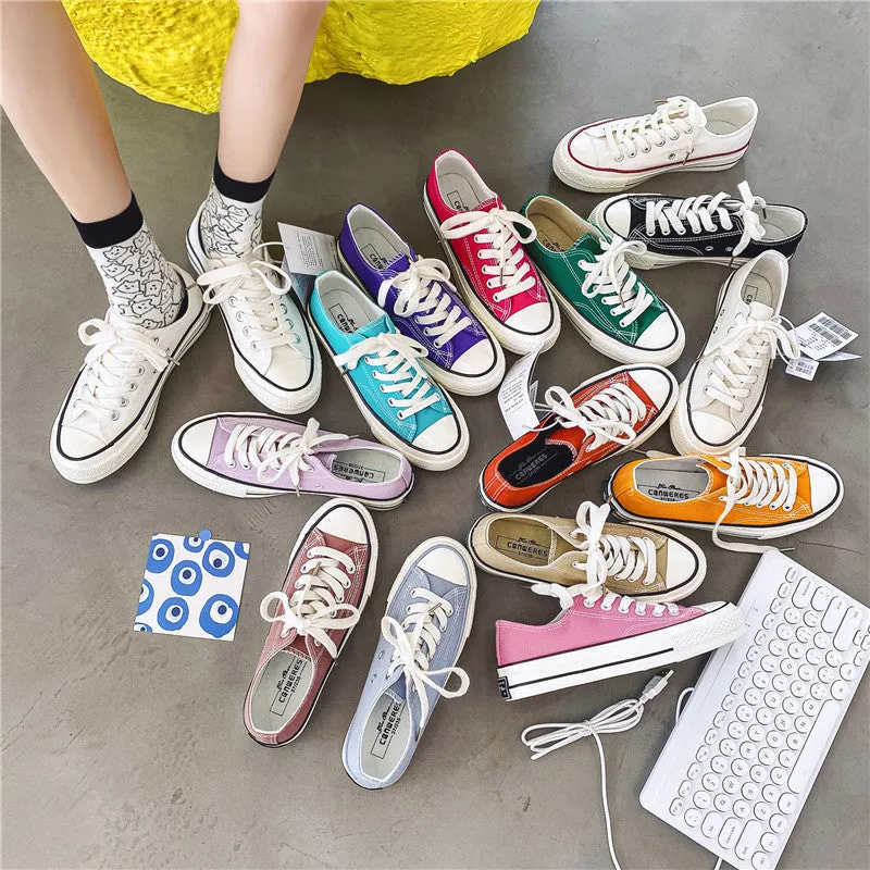 Street Shooting Classic Retro Replica Female Canvas Shoes