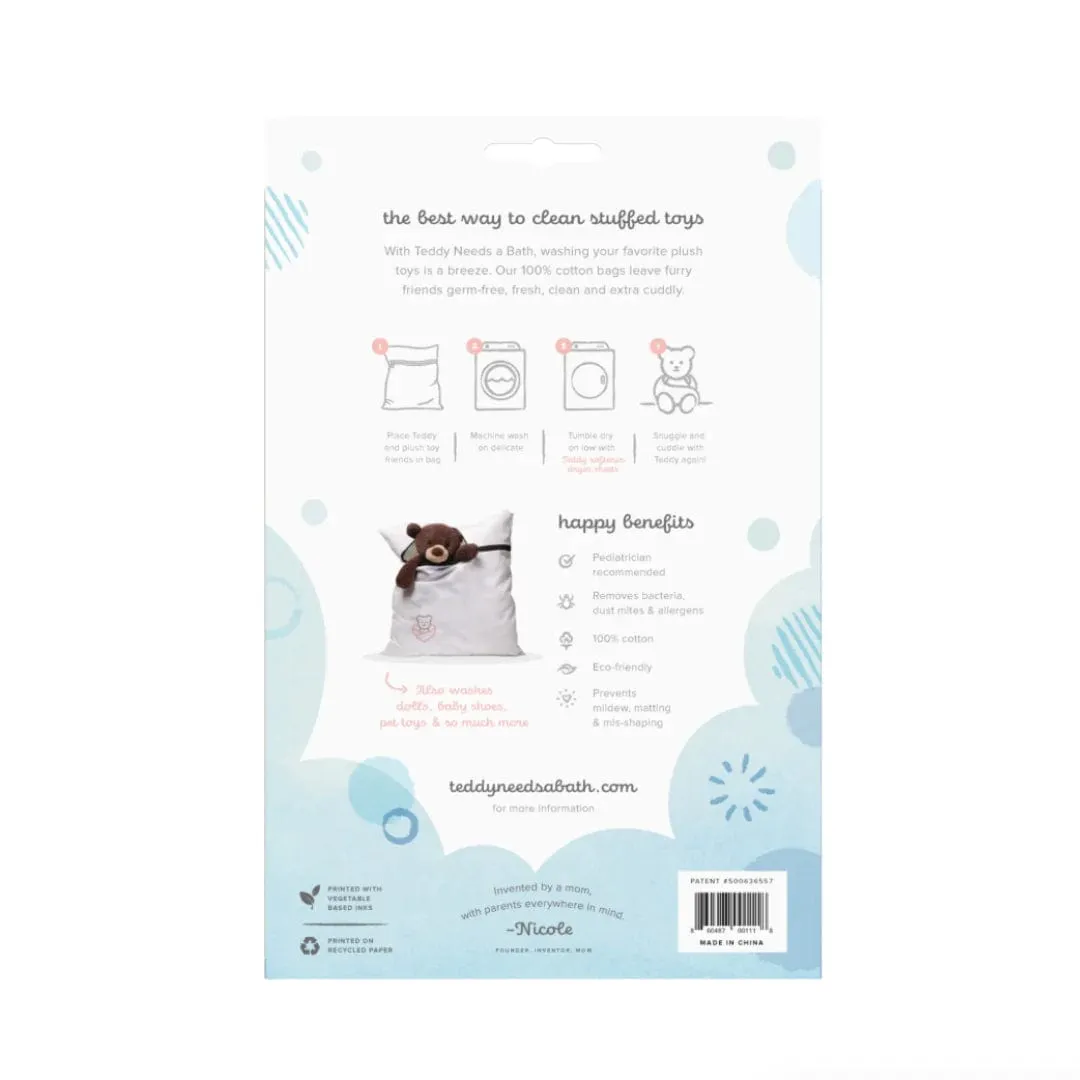 Teddy Needs a Bath Extra Large Washer and Dryer Bag - 20"X30"