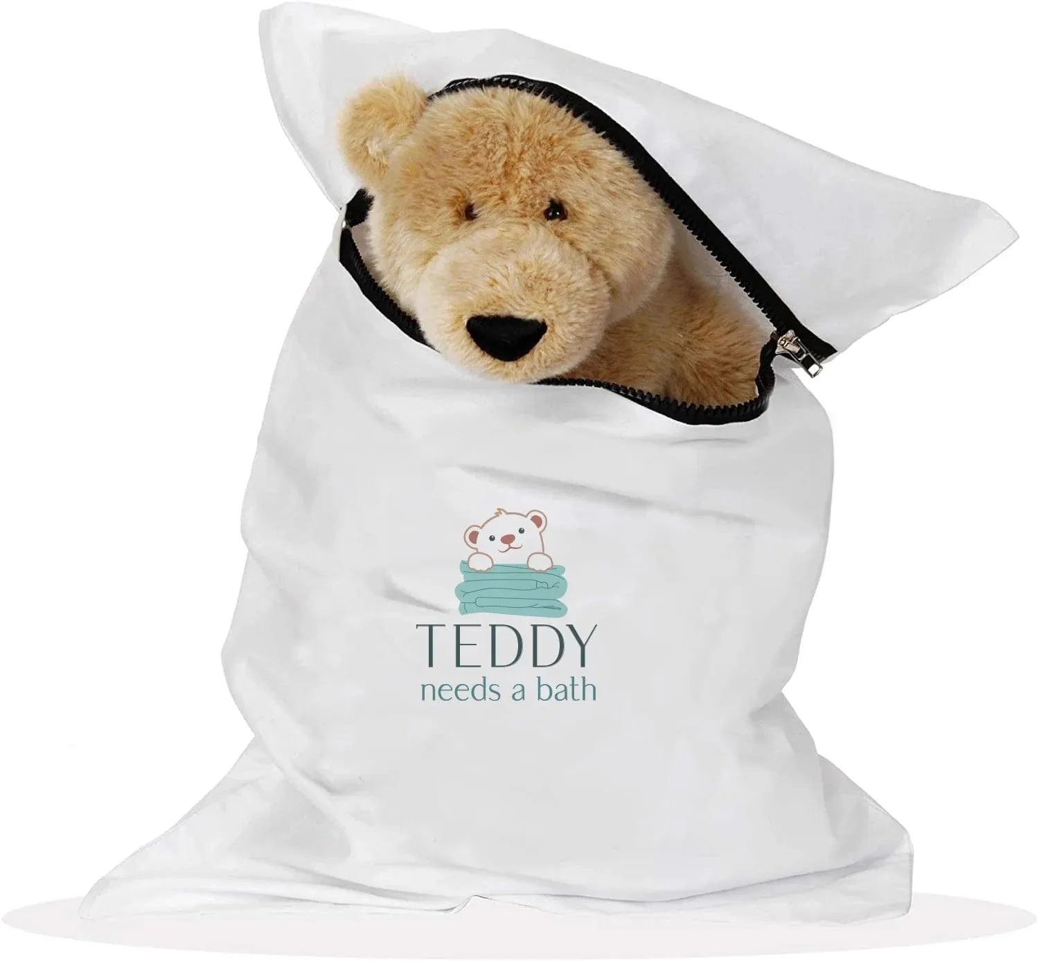 Teddy Needs a Bath Extra Large Washer and Dryer Bag - 20"X30"