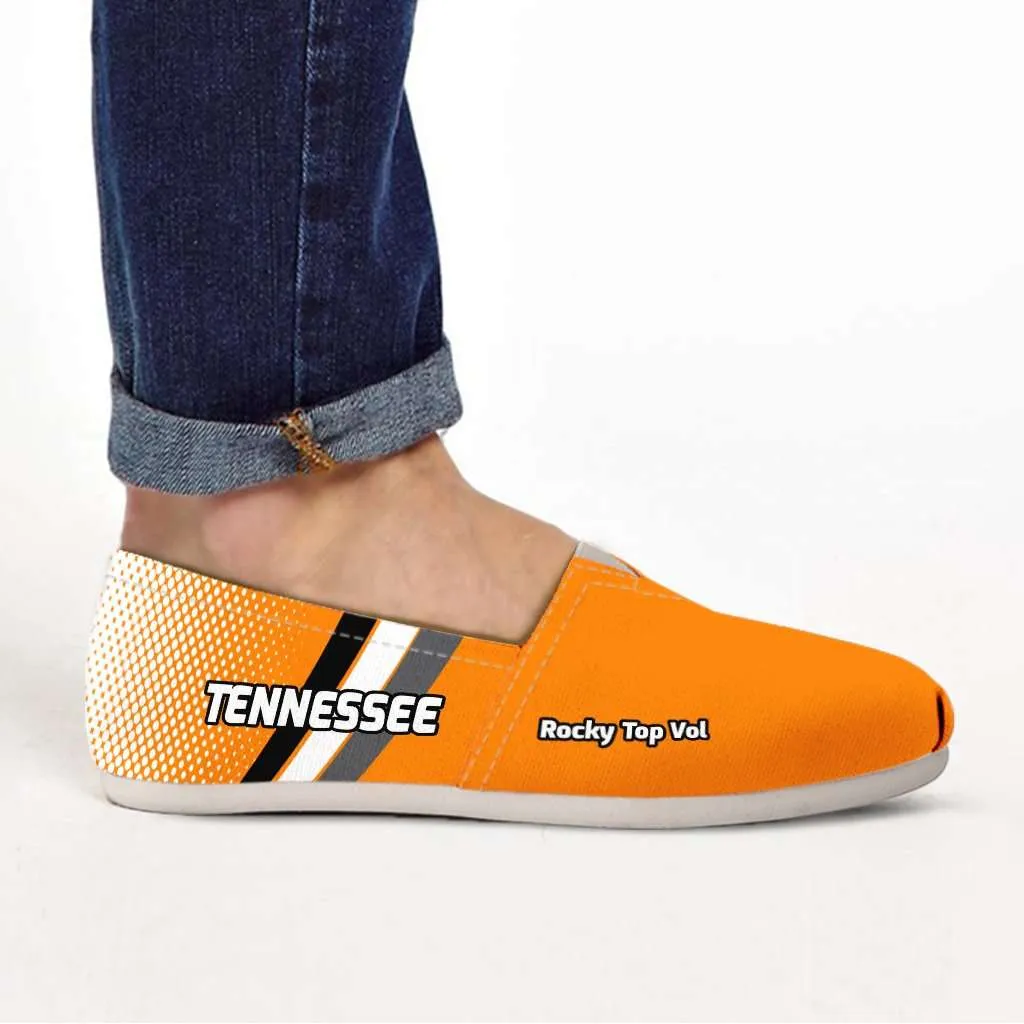 Tennessee Volunteers Fan Casual Canvas Slip on Shoes Women's Flats