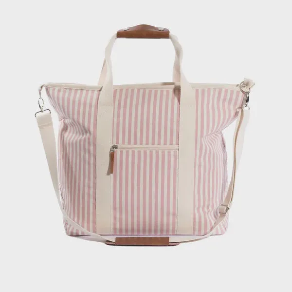 The Cooler Tote -Lauren's Pink Stripe