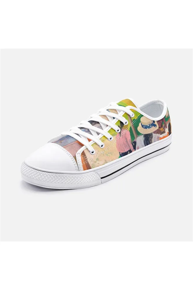 The Siesta by Gaughin Unisex Low Top Canvas Shoes