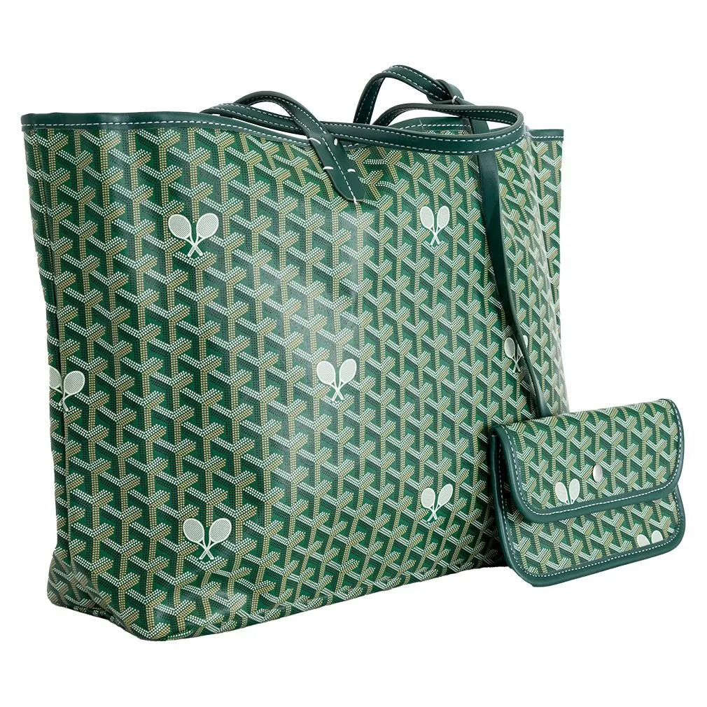 The Whimsy Large Tennis Tote Green