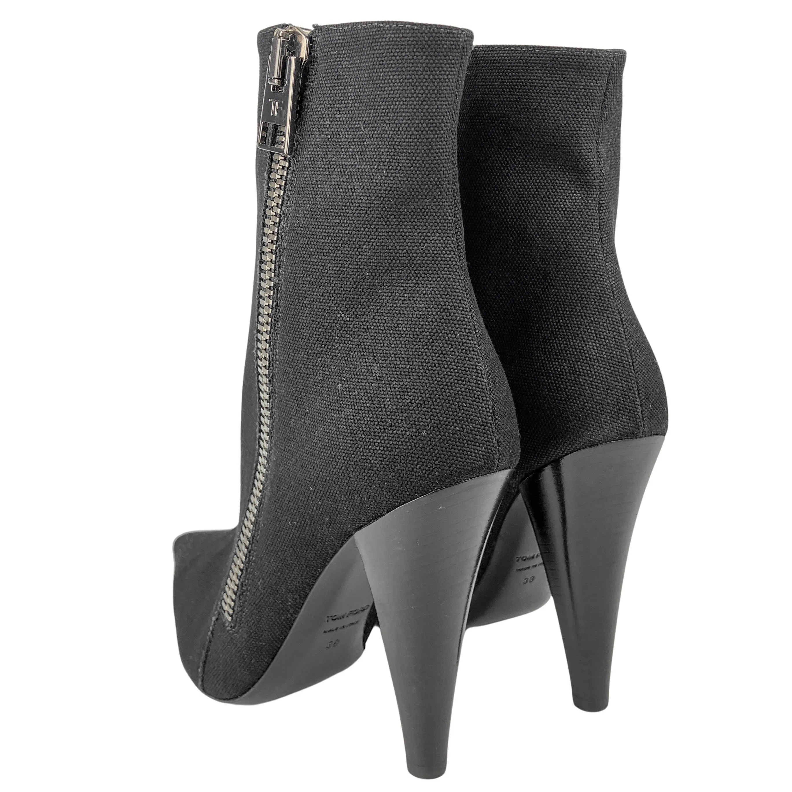 Tom Ford Canvas Boots in Black