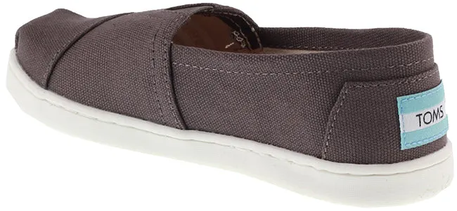 Toms Shoes Kids Canvas Alpargata Ash