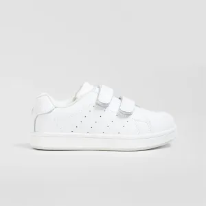 Unisex White Washable Leather Trainers