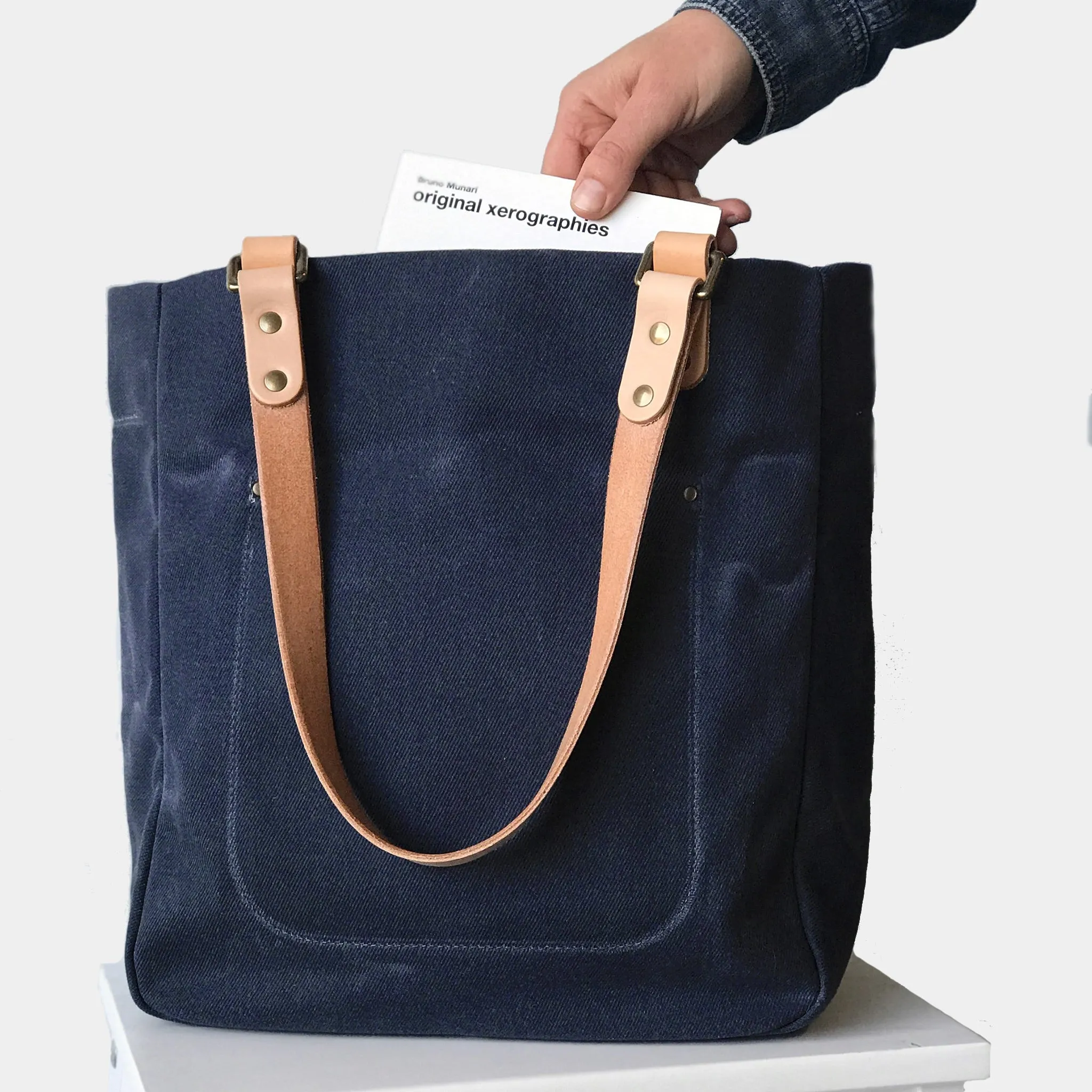 Utility Waxed Canvas Tote Bag