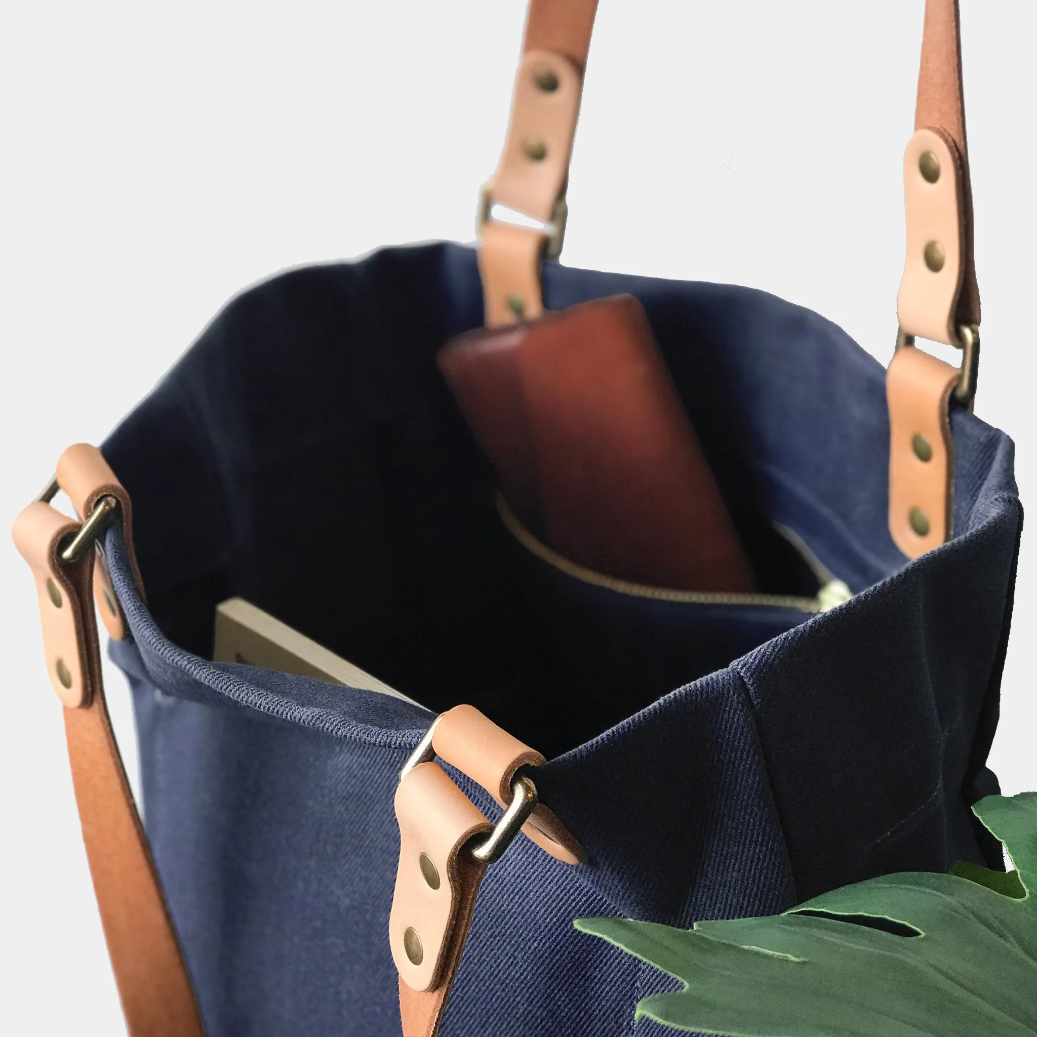 Utility Waxed Canvas Tote Bag