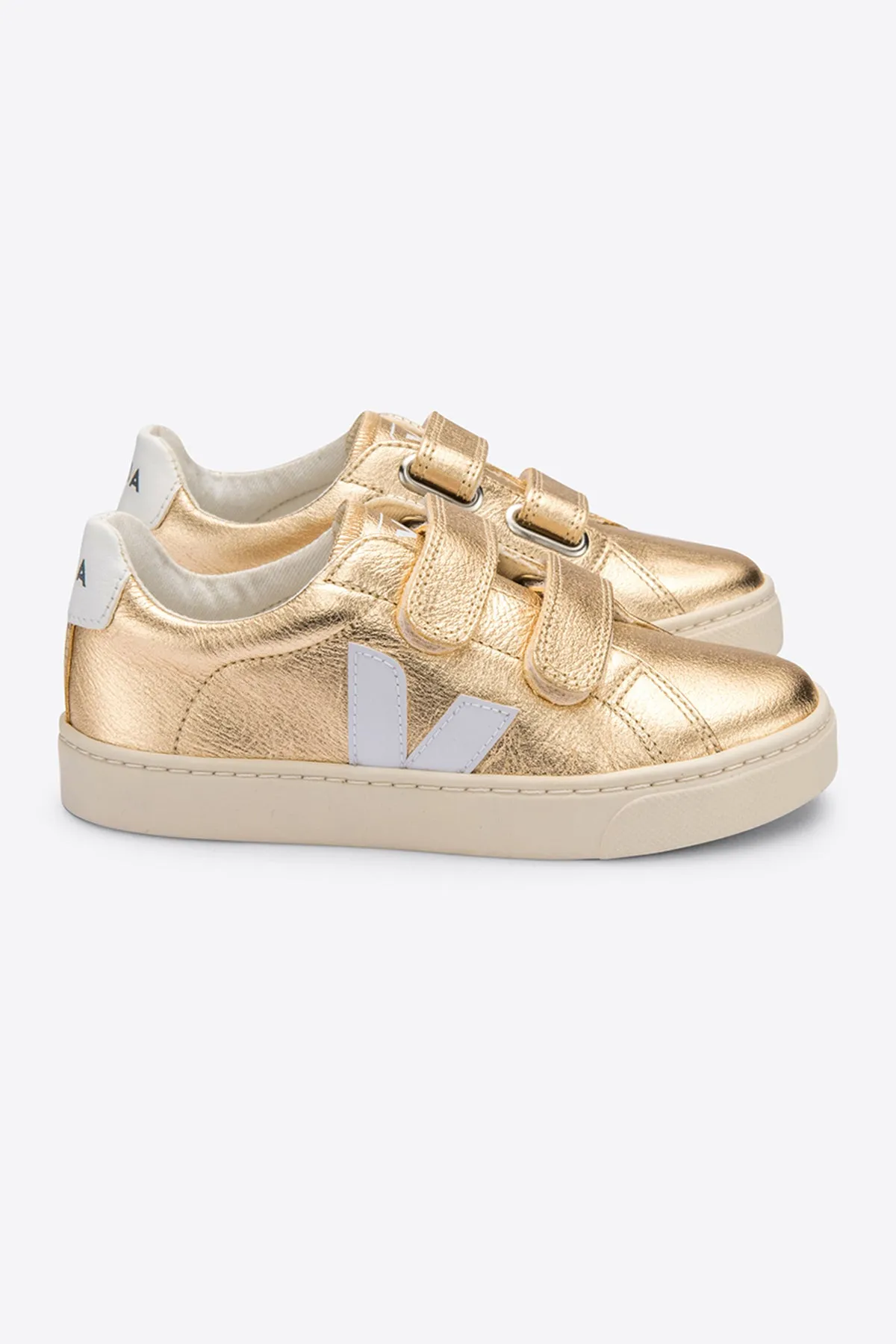 Veja Esplar Kids Shoes - Gold White (Size 26EU/9.5 left)