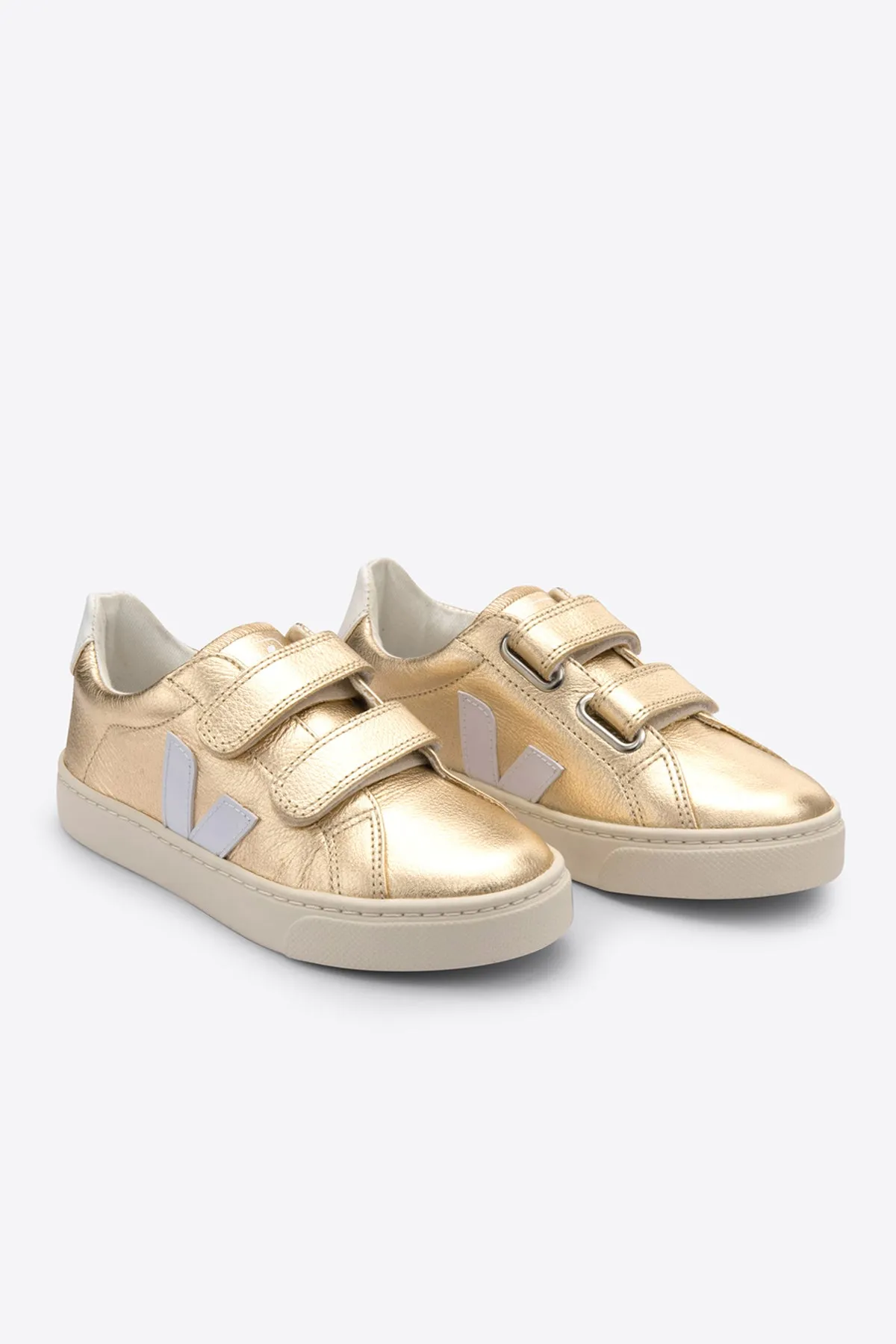 Veja Esplar Kids Shoes - Gold White (Size 26EU/9.5 left)