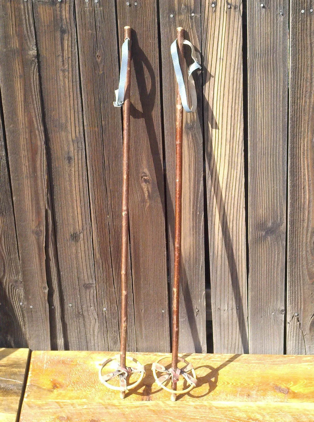 Vintage Hickory Children Ski Poles