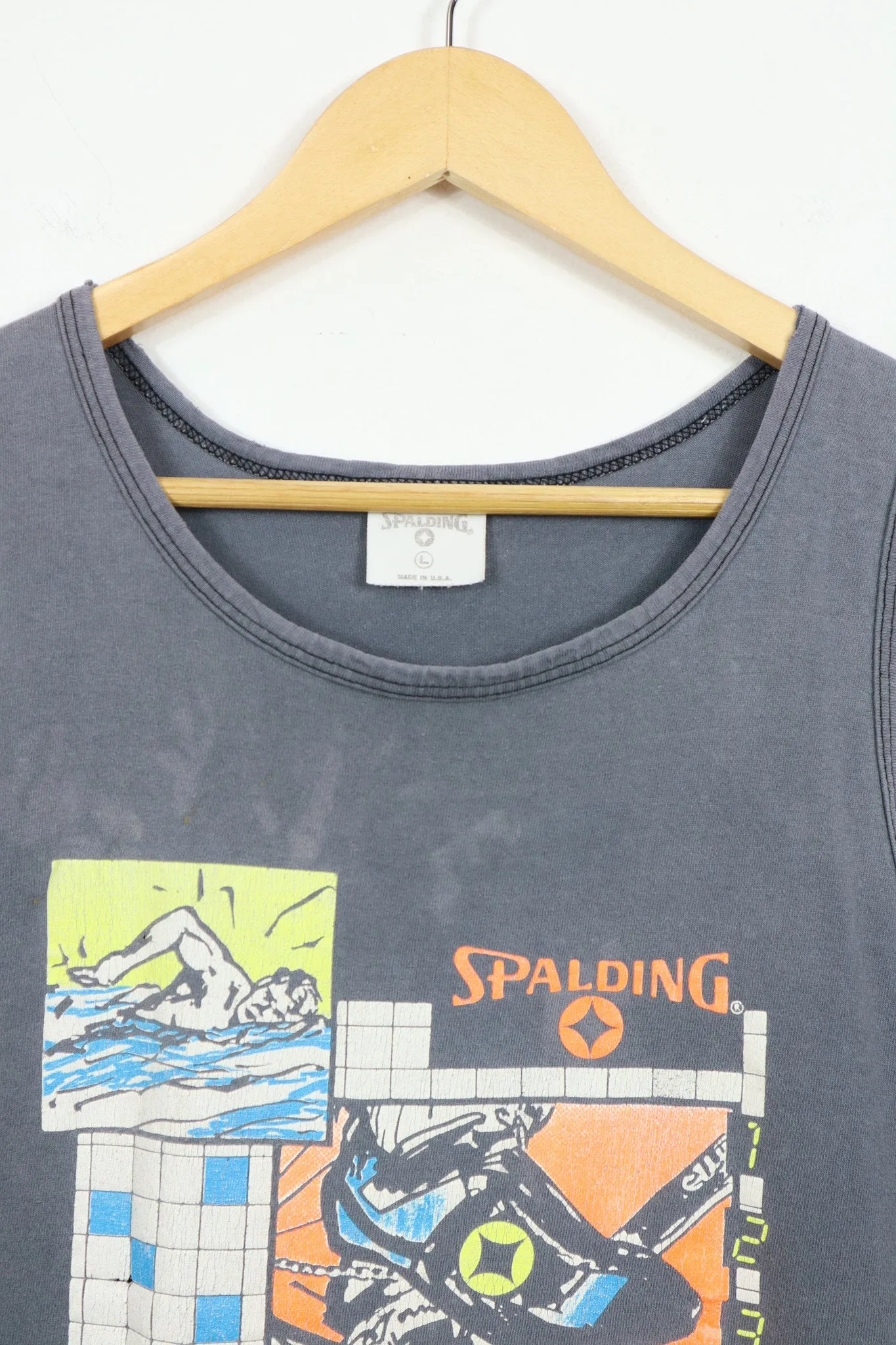 Vintage Spalding Triathlon Tank Top