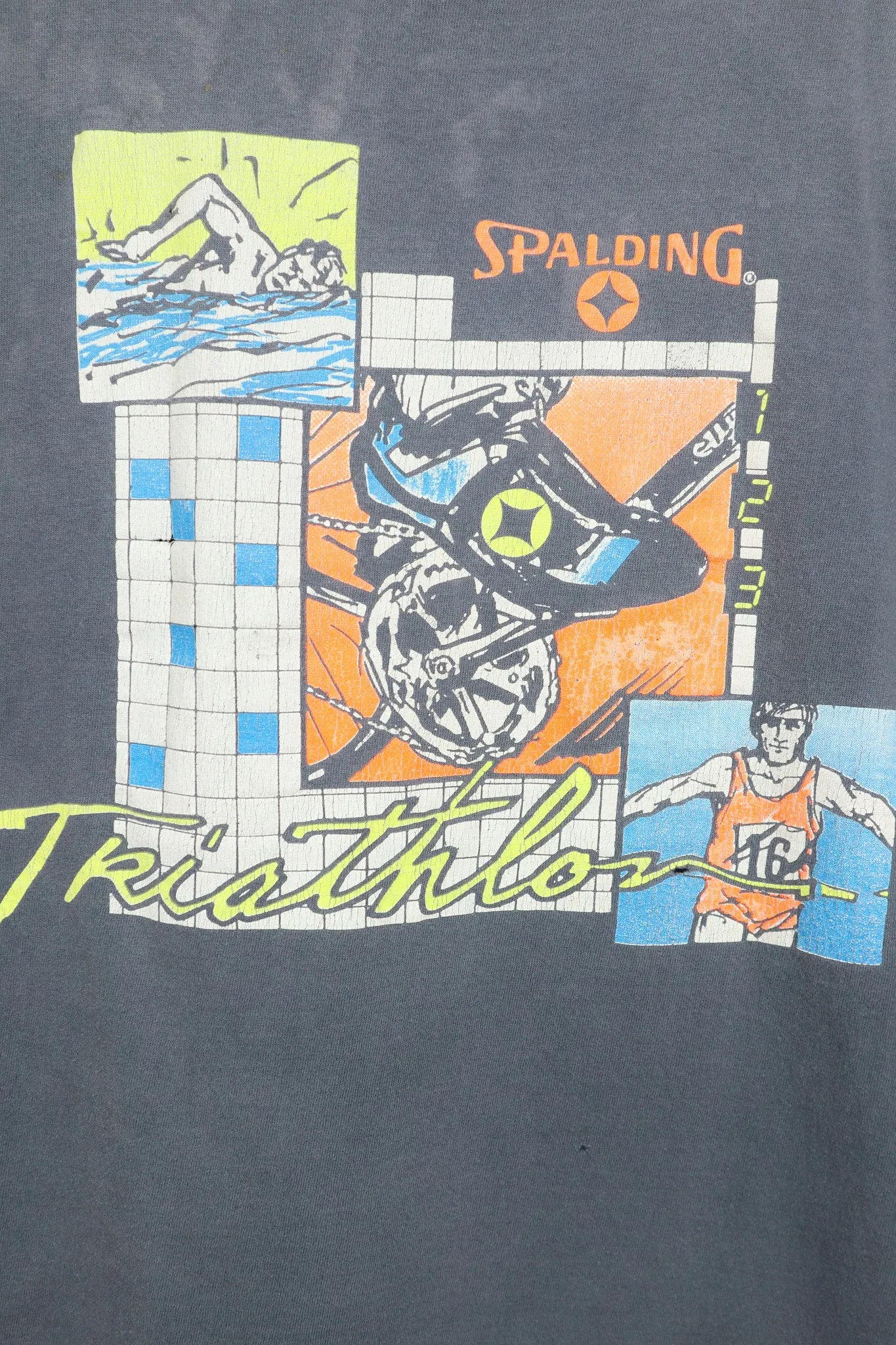 Vintage Spalding Triathlon Tank Top