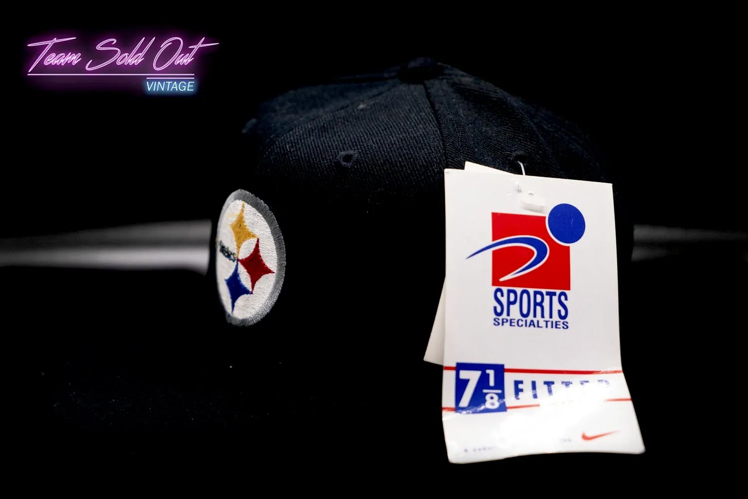 Vintage Sports Specialties Fitted 7⅛ Pittsburgh Steelers Hat