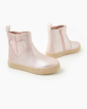 Walnut Jem Boot Metallic Pink