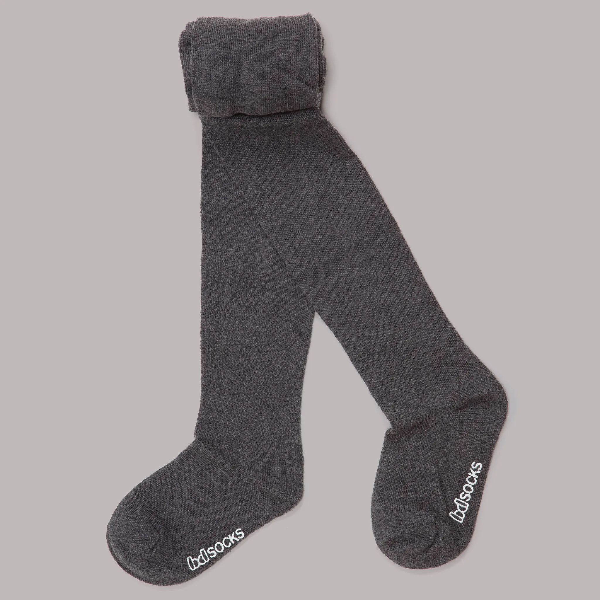 Warm Cotton Tights (Charcoal)