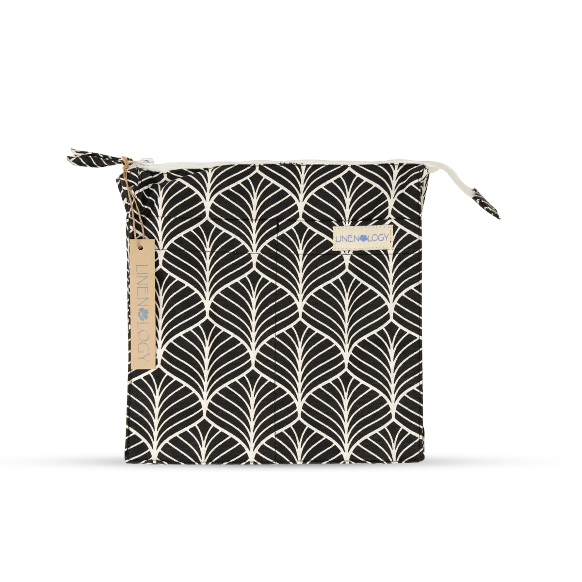 Wash Bag Tall - Abstract - Black