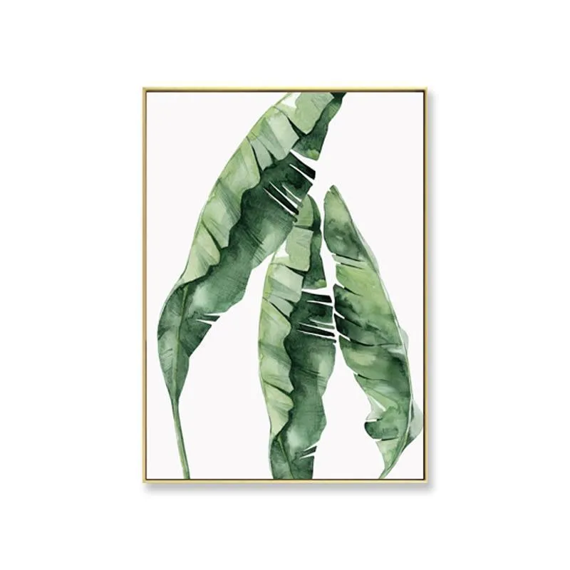 Watercolor Leaves Wall Art Canvas Prints (60x80cm)