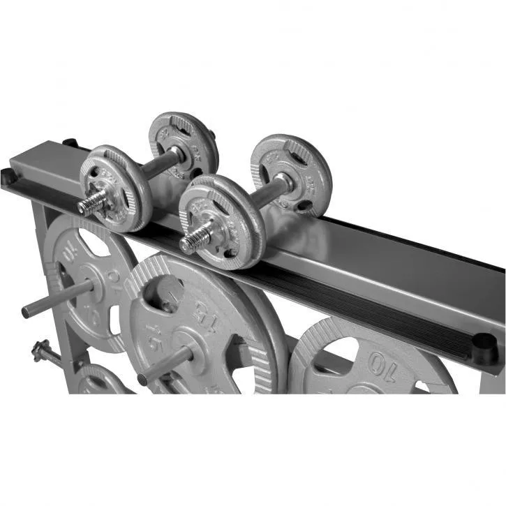 Weight Plate and Dumbbell Rack - Silver