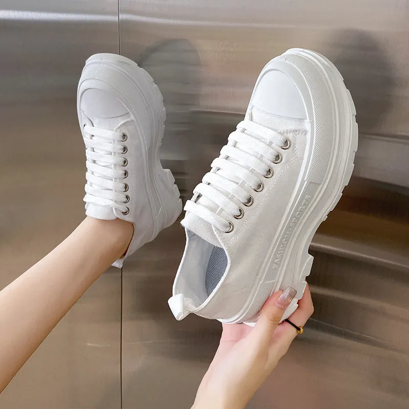 Women's & Men's Platform Couple Canvas Shoes