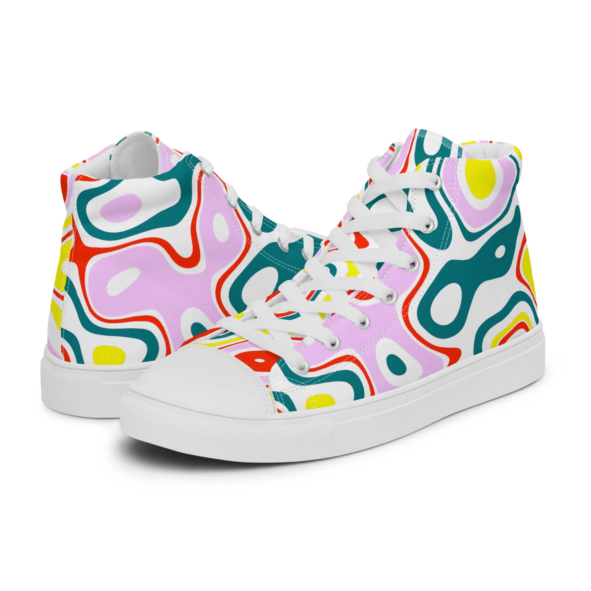 Women’s high top canvas shoes