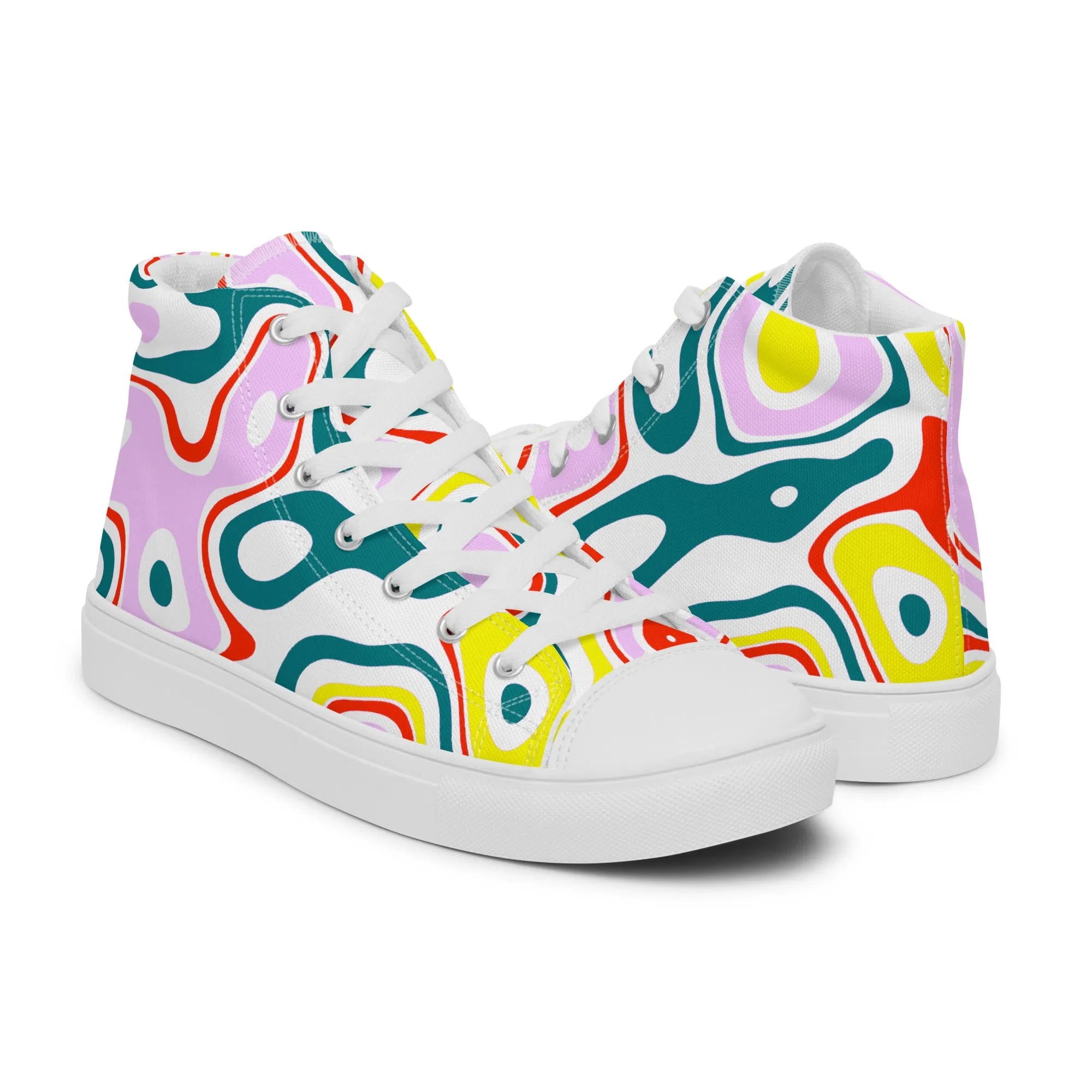 Women’s high top canvas shoes