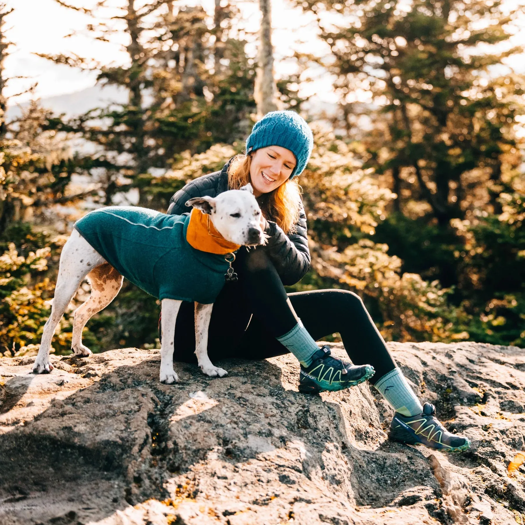 Women's Hiker Micro Crew Midweight Hiking Sock - Aqua Heather