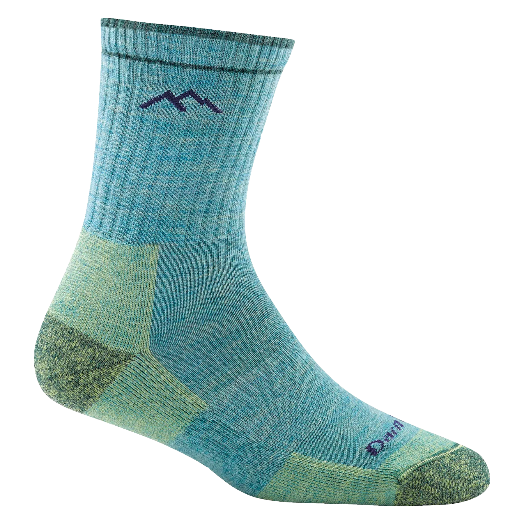 Women's Hiker Micro Crew Midweight Hiking Sock - Aqua Heather