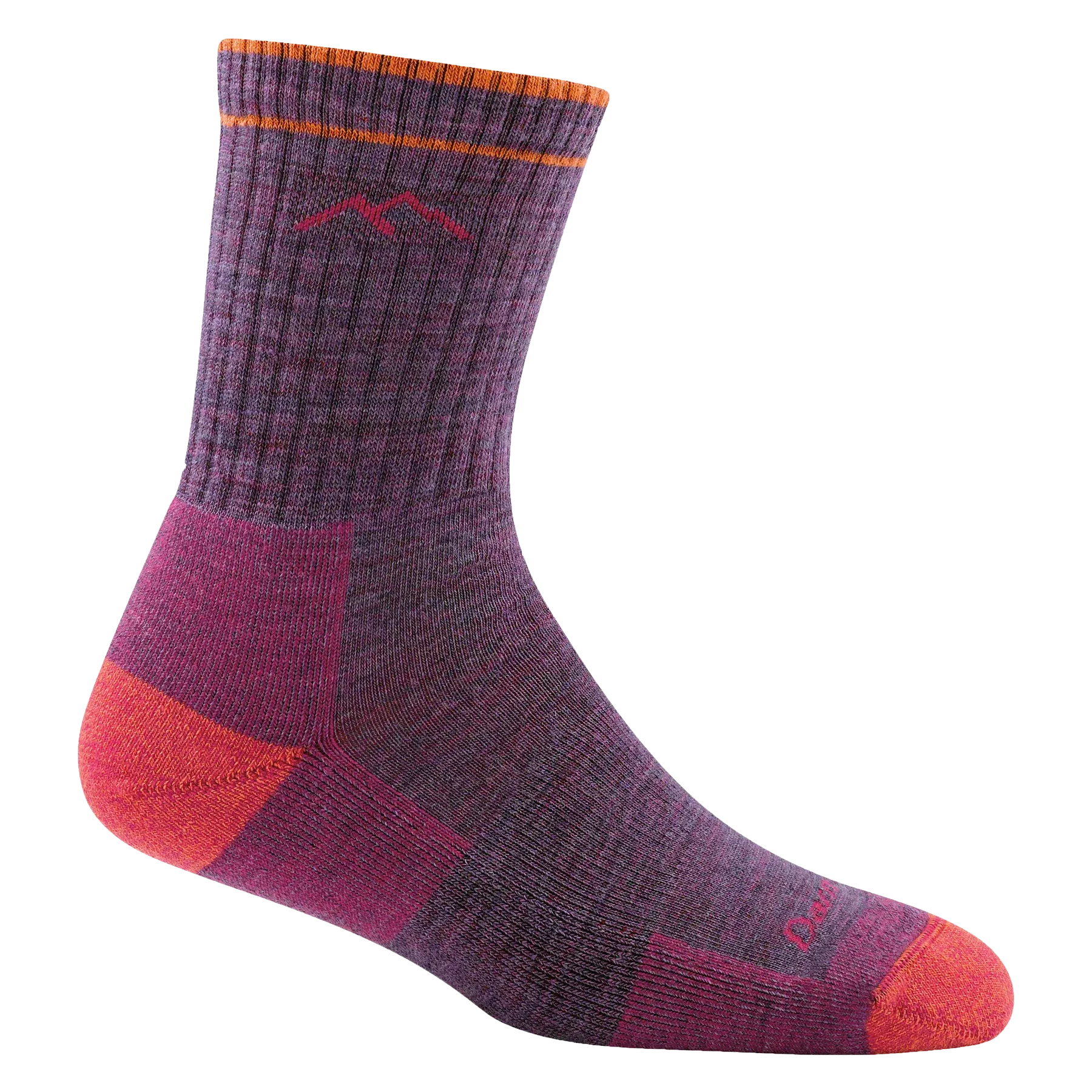 Women's Hiker Micro Crew Midweight Hiking Sock - Plum Heather