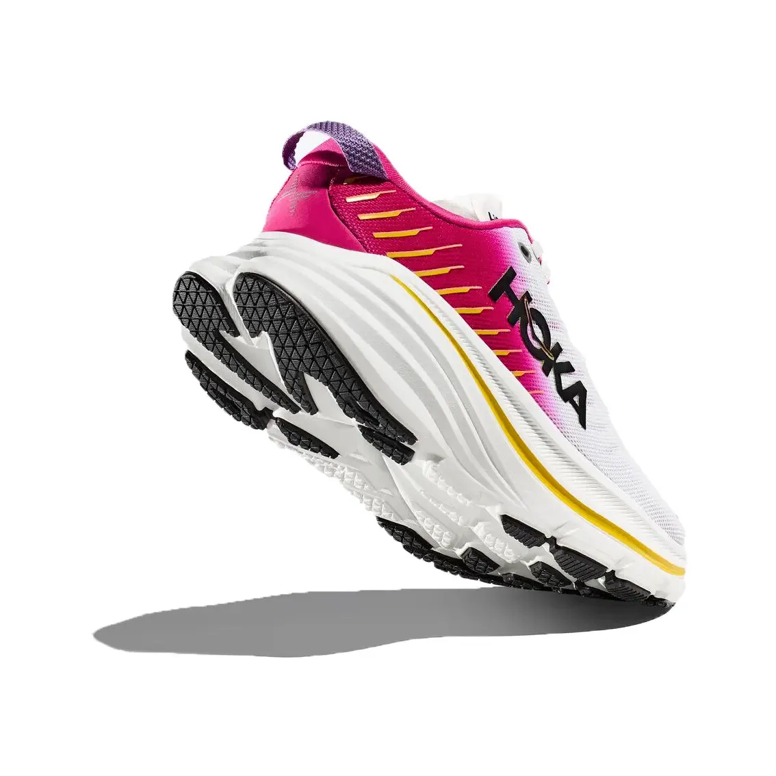 Womens Hoka Bondi X - Blanc De Blanc / Pink Yarrow