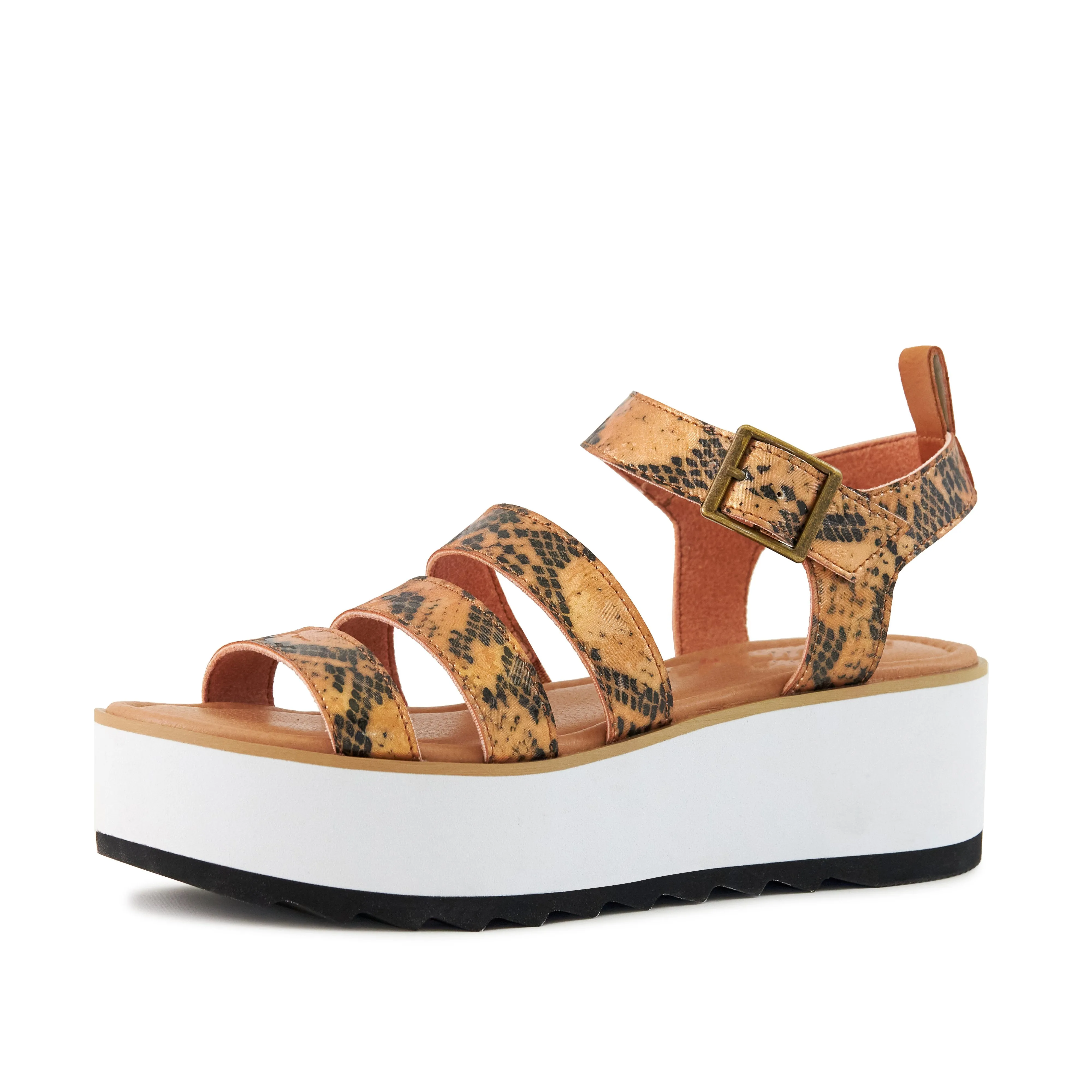 Women's Platform Sandal Kauai Snake-Tan