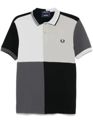 x Beams colour-block polo shirt